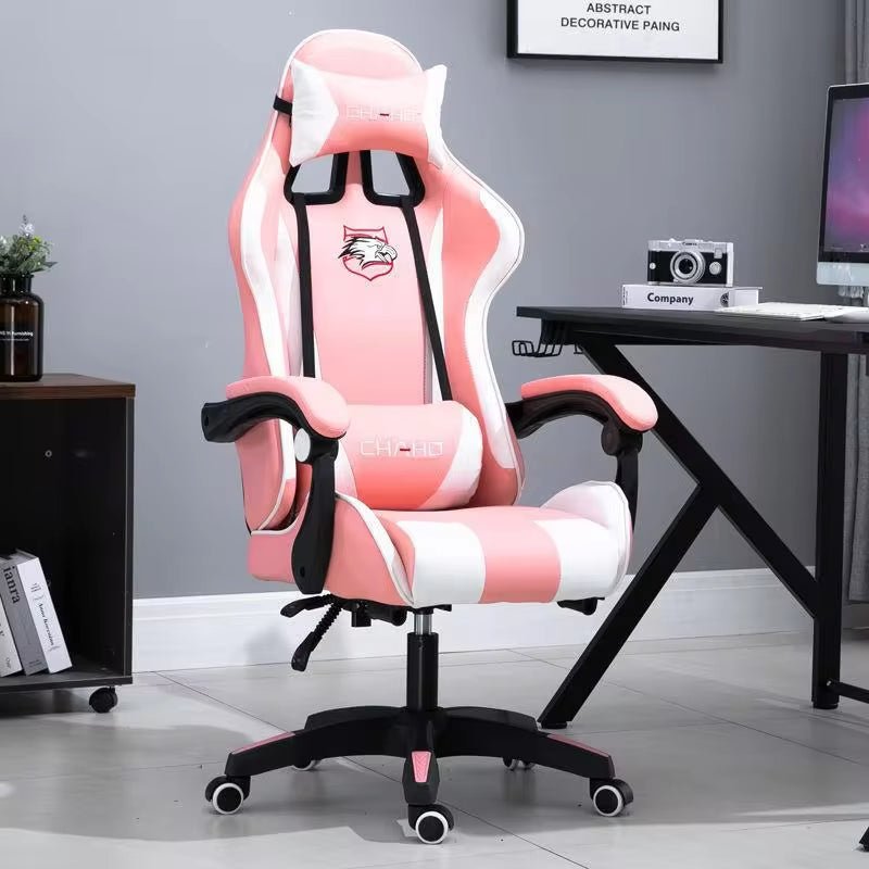 WCG Gaming Chair Computer Chair High-Quality Gaming Chair Leather Internet LOL Internet Cafe Racing Chair Office Chair Gamer New Allinoneshop-24