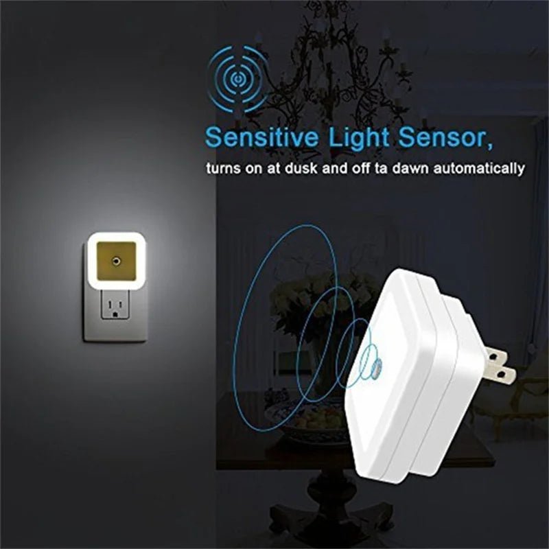 Wireless LED Night Light Sensor Lighting Mini EU US Plug Night Light Lamp for Children Room Bedroom Decoration Lights Lighting Allinoneshop-24