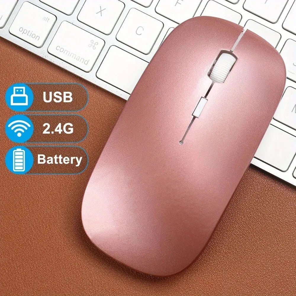 Wireless Mouse Gaming Mouse Backlight USB Compatible RGB Rechargeable Mice Silent Backlit Ergonomic Gaming Mouse for Laptop PC Allinoneshop-24