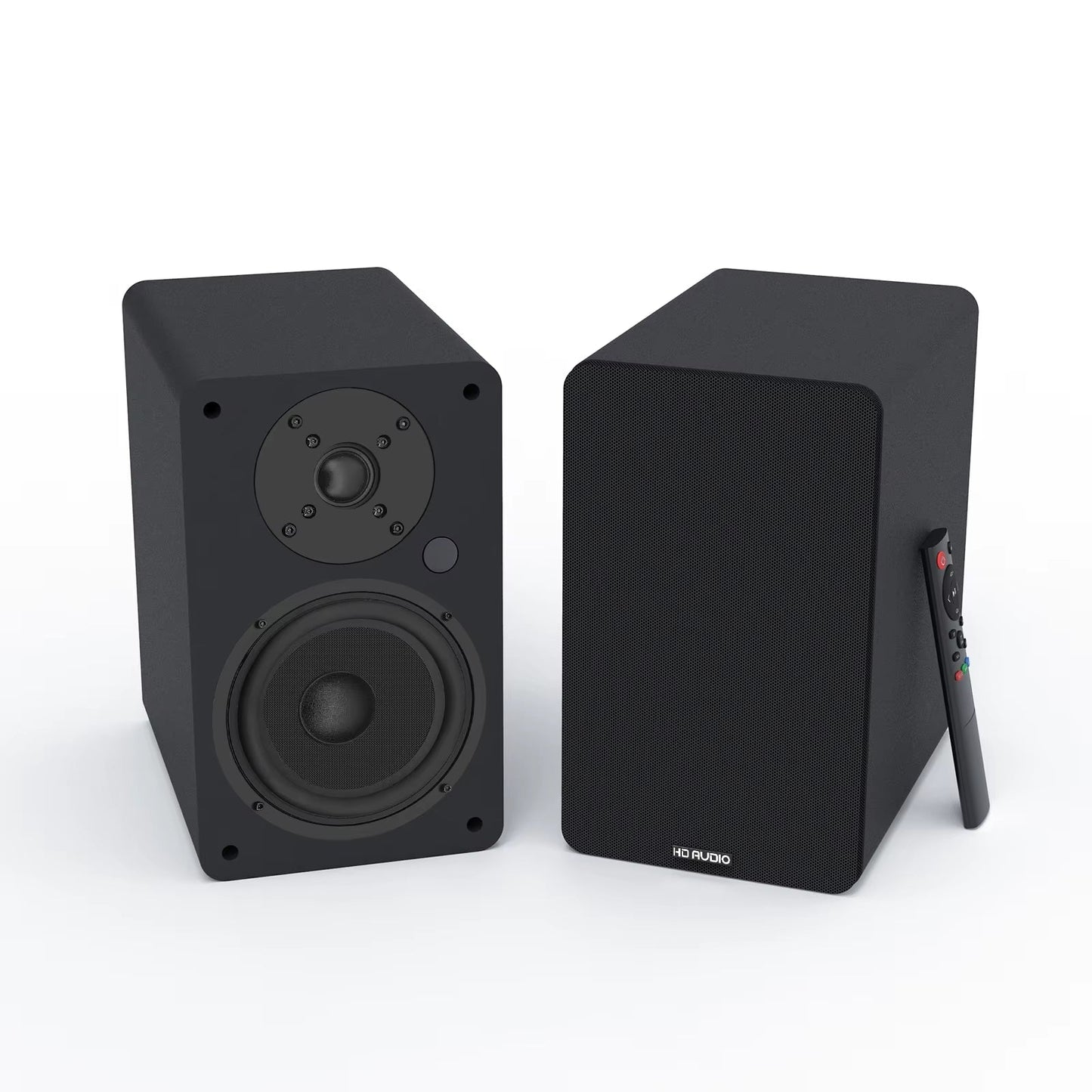 Wooden Bookshelf Speakers Audiophile Grade Hifi Home Theater Surround Sound Active Home Theater 120W Top-Notch Sound Quality 2.0 Allinoneshop-24