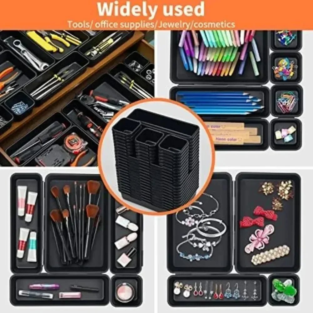 Workbench 8/16Pcs Tool Box Organizer Tray Dividers Set Cabinet Bins Tool Chest Drawer Organization Garage Hardware Tool Tray Allinoneshop-24