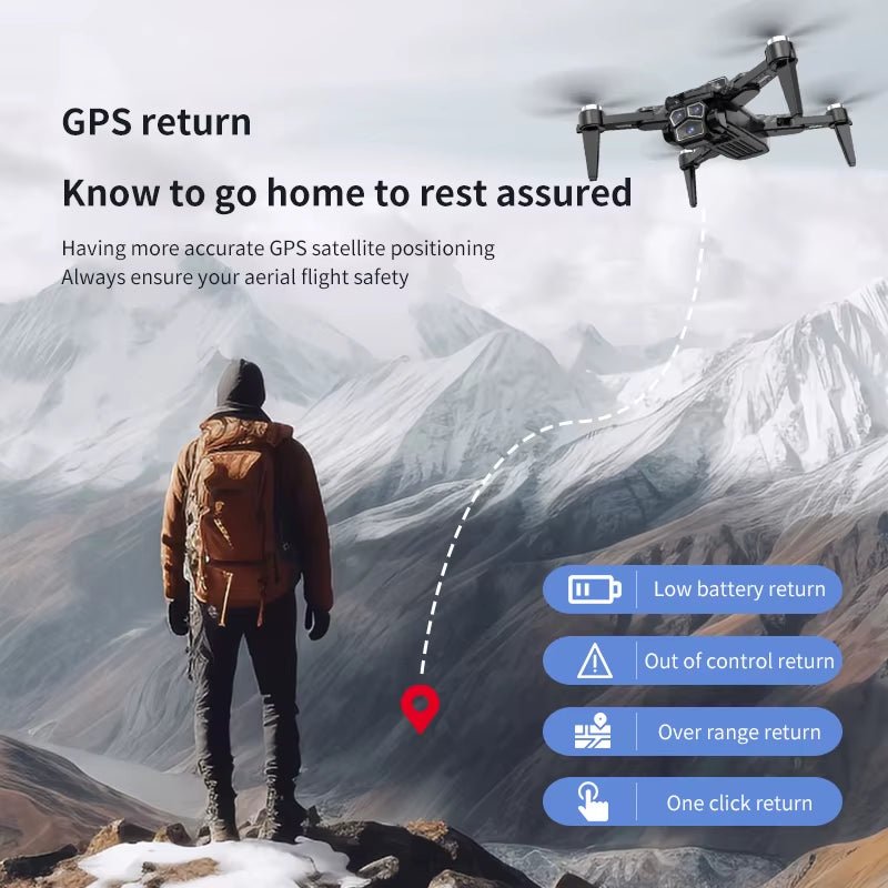 Xiaomi  S196 GPS Drone 8K 5G Professional HD Aerial Photography Dual-Camera Obstacle Avoidance Four-Rotor Helicopter 8000M Allinoneshop-24