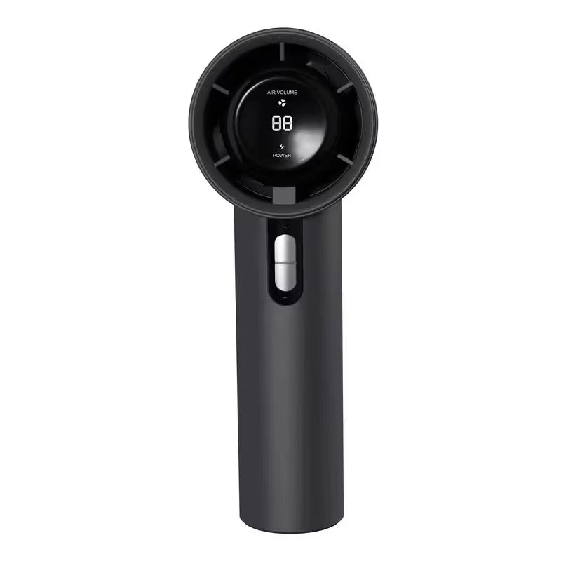 100 Gears Portable Handheld High-Speed Mini Fan LED Power Display Outdoor High-Speed Handheld Small Fan Allinoneshop-24