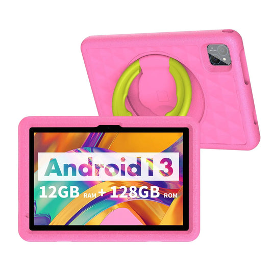 10.1 Inch Tablet for Kids, Android 13, Octa - Core, 4G LTE Dual SIM, Parental Control, 12GB RAM(6+6 Expand)/128 GB Storage - Allinoneshop - 24
