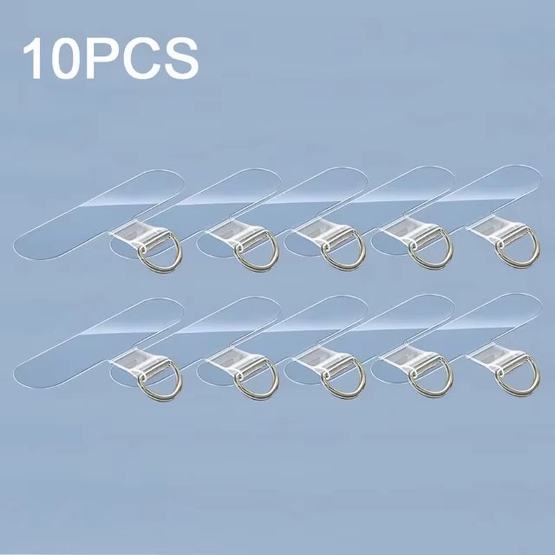 10/5/1Pcs Universal Tpu Mobile Phone Anti-Lost Lanyard Card Gasket Nylon Detachable Phone Hanging Cord Strap Patch Tether Pad Allinoneshop-24