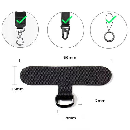 10/5/1Pcs Universal Tpu Mobile Phone Anti-Lost Lanyard Card Gasket Nylon Detachable Phone Hanging Cord Strap Patch Tether Pad Allinoneshop-24