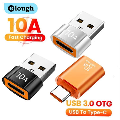 10A USB Type C to USB a Adapter USB 3.0To Type C OTG Converter Connector for Macbook Ipad Huawei Xiaomi Samsung Allinoneshop-24