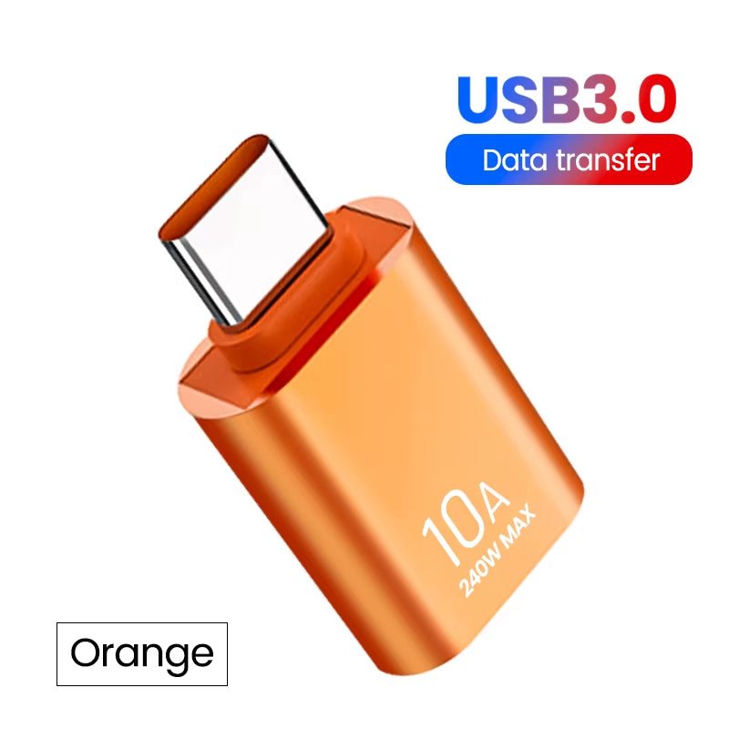 10A USB Type C to USB a Adapter USB 3.0To Type C OTG Converter Connector for Macbook Ipad Huawei Xiaomi Samsung Allinoneshop-24
