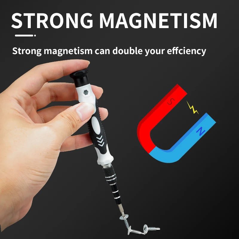 116 in 1 Precision Screwdriver Set Magnetic Torx Phillips Hex Drill Bits Triple Layer Flip Cover Portable Repair Tool Kit Allinoneshop-24