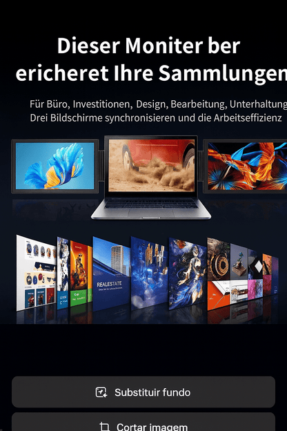 12 Zoll Laptop Dual Monitor - 1920x1080 HD IPS LCD Bildschirmerweiterung für Macbook und Huawei Laptops - Allinoneshop - 24744759991119