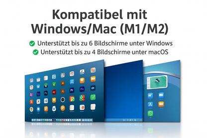 12 Zoll Laptop Dual Monitor - 1920x1080 HD IPS LCD Bildschirmerweiterung für Macbook und Huawei Laptops - Allinoneshop - 24744759991119