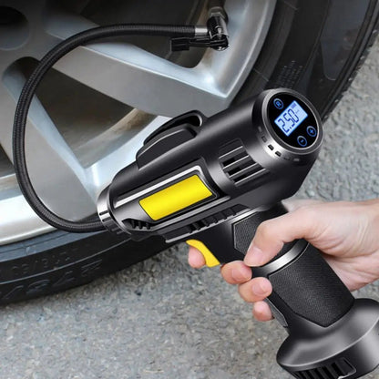 120W Car Air Pump Electric Car Tire Inflatable Pump Portable Rechargeable Air Compressor Digital Auto Tire Inflator Equipment Allinoneshop-24