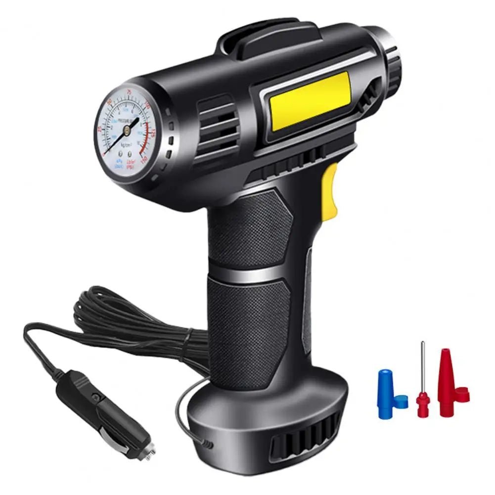 120W Car Air Pump Electric Car Tire Inflatable Pump Portable Rechargeable Air Compressor Digital Auto Tire Inflator Equipment Allinoneshop-24