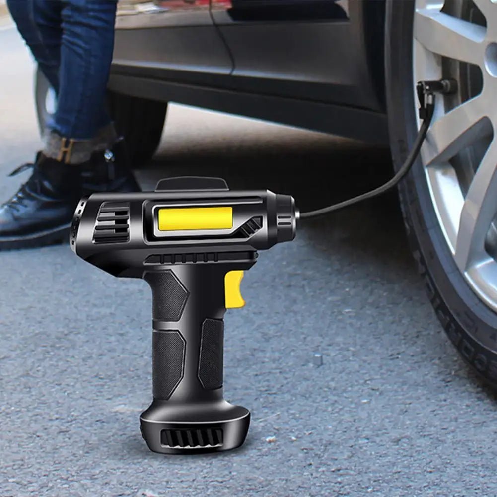 120W Car Air Pump Electric Car Tire Inflatable Pump Portable Rechargeable Air Compressor Digital Auto Tire Inflator Equipment Allinoneshop-24