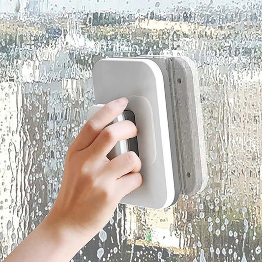 1/2pcs Glass Surface Wiper Double Sided Magnetic Cleaning Tool Sponge Window Cleaner, Household Magnetic Glass Cleaning Brush - Allinoneshop - 24