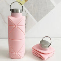 1Pc 750Ml Collapsible Water Bottle Leakproof Valve Reusable Silicone Foldable Travel Water Bottle for Gym Camping Hiking Travel Allinoneshop-24