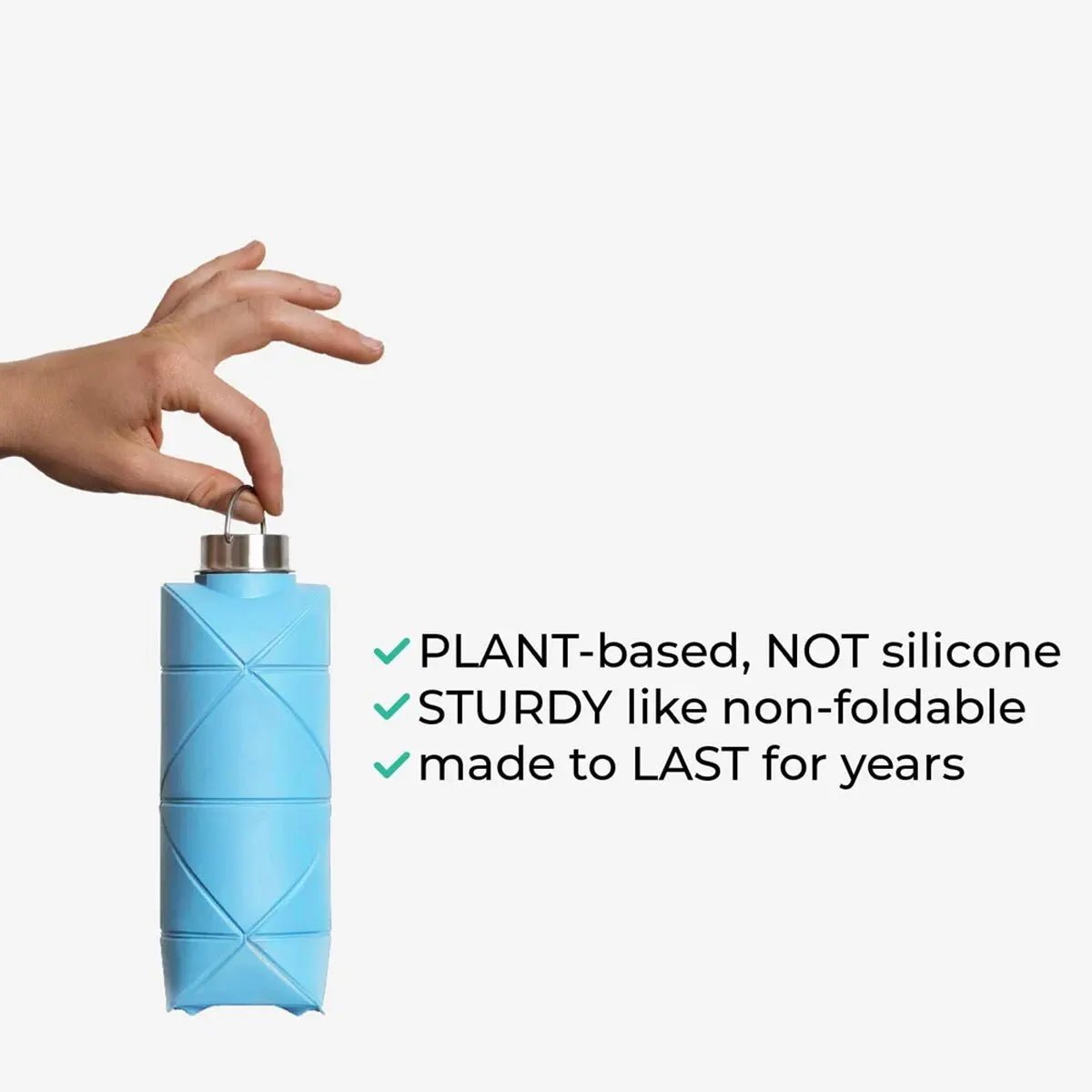 1Pc 750Ml Collapsible Water Bottle Leakproof Valve Reusable Silicone Foldable Travel Water Bottle for Gym Camping Hiking Travel Allinoneshop-24