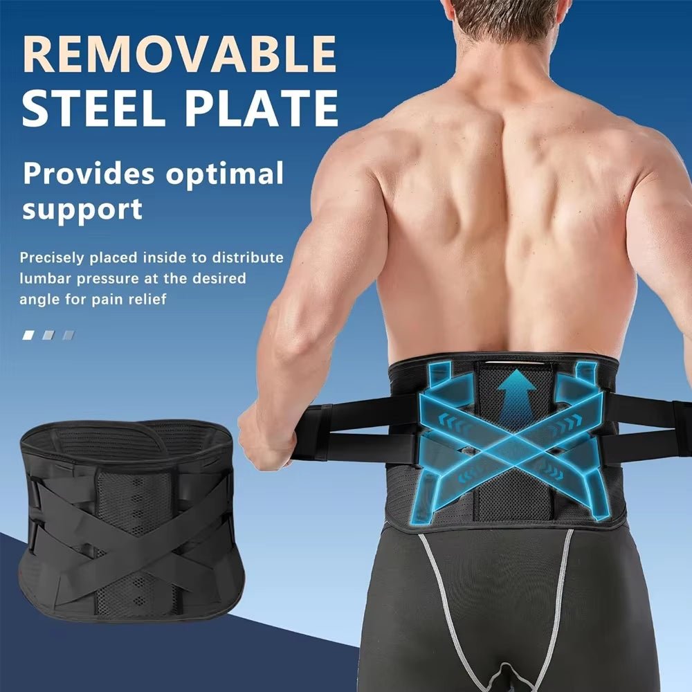 1PCS Back Braces for Lower Back Pain,Lumbar Support for Menwomen,Breathable Back Support for Home Lifting at Work,Herniated Disc Allinoneshop-24