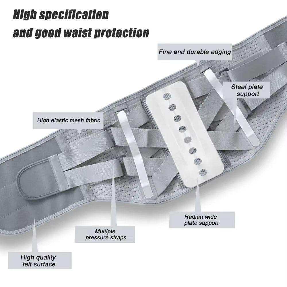 1PCS Back Braces for Lower Back Pain,Lumbar Support for Menwomen,Breathable Back Support for Home Lifting at Work,Herniated Disc Allinoneshop-24