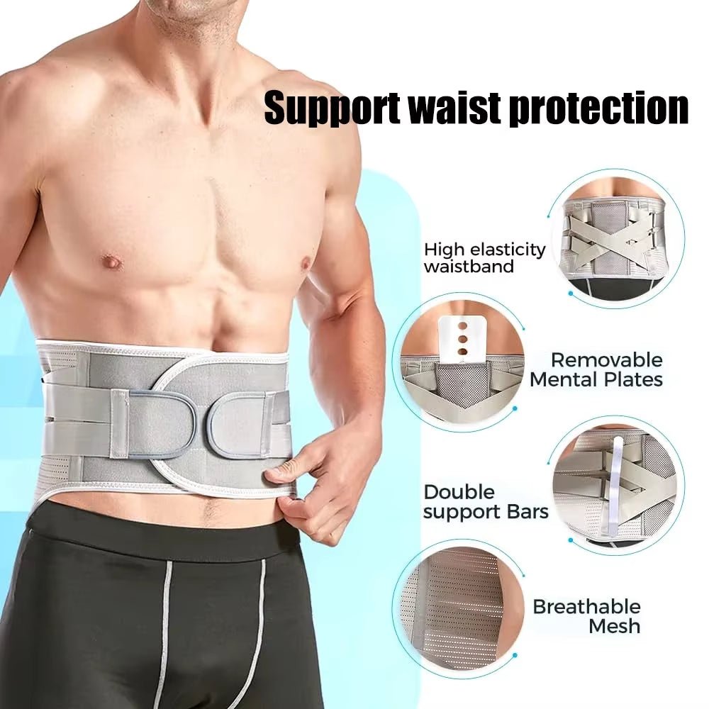 1PCS Back Braces for Lower Back Pain,Lumbar Support for Menwomen,Breathable Back Support for Home Lifting at Work,Herniated Disc Allinoneshop-24