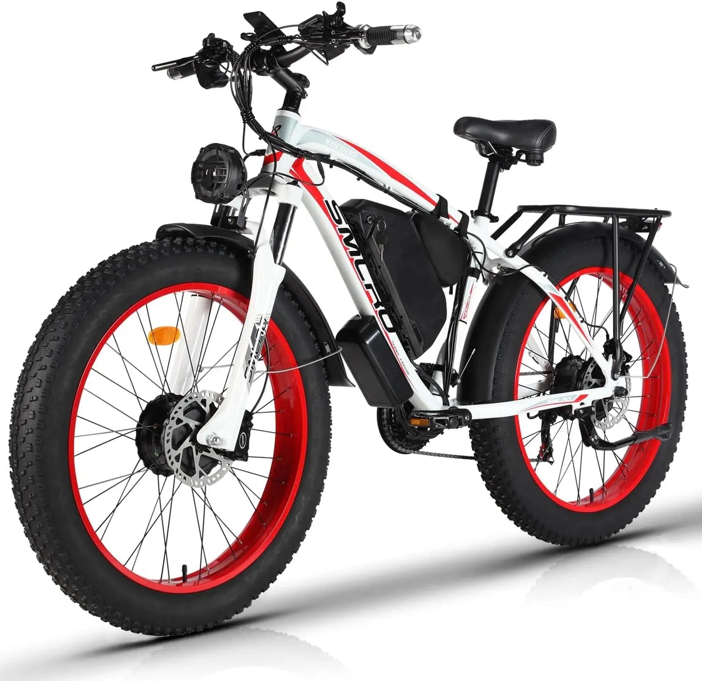 2000W Fat Tire Electric Bike 48V 22Ah 26" Electric Mountain Bikes 55Km/H Ebike for Adults 21 Speed Hydraulic Brakes Allinoneshop-24