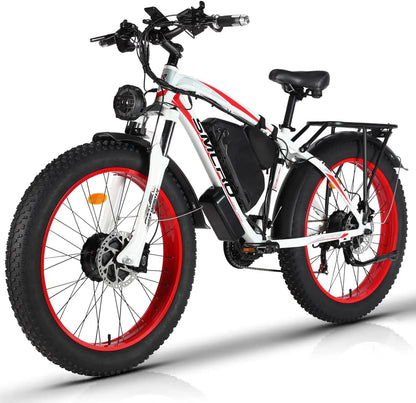 2000W Fat Tire Electric Bike 48V 22Ah 26" Electric Mountain Bikes 55Km/H Ebike for Adults 21 Speed Hydraulic Brakes Allinoneshop-24