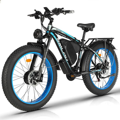 2000W Fat Tire Electric Bike 48V 22Ah 26" Electric Mountain Bikes 55Km/H Ebike for Adults 21 Speed Hydraulic Brakes Allinoneshop-24