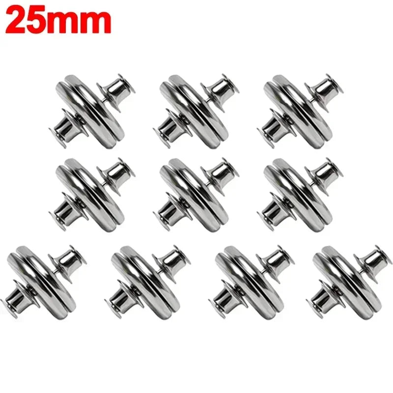 20/1Pairs Curtain Magnetic Button Nail Free Detachable Window Curtain Close Magnet Buckle Adjustment Curtain Clip Accessories Allinoneshop-24