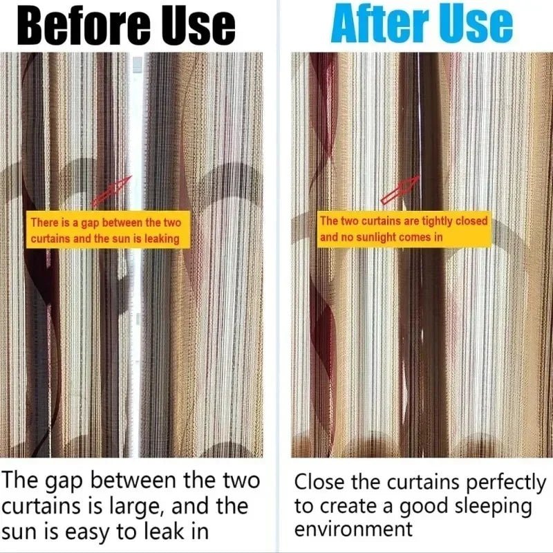 20/1Pairs Curtain Magnetic Button Nail Free Detachable Window Curtain Close Magnet Buckle Adjustment Curtain Clip Accessories Allinoneshop-24