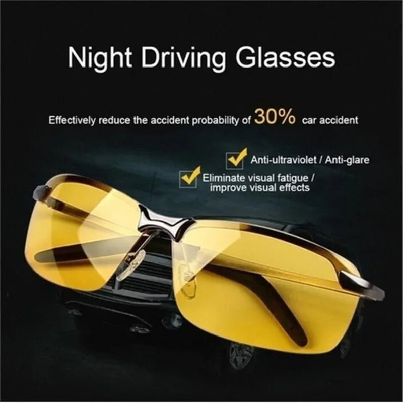 2020 Night Vision Glasses Photochromic Polarized Sunglasses Men Outdoor Sport Sun Glasses Day Night Vision Driver Goggles Allinoneshop-24