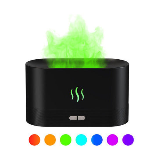 2022 Best Selling USB Ultrasonic Flame Humidifier Led RGB Colorful Essential Oil Fire Flame Aroma Diffuser Allinoneshop-24