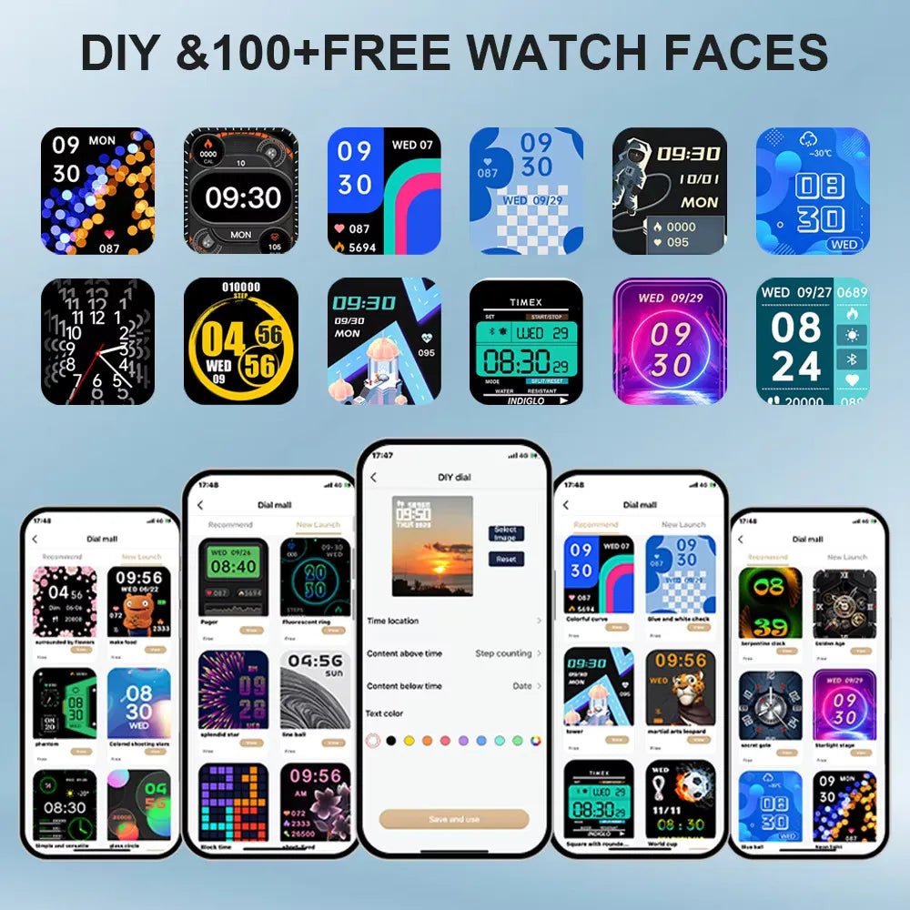 2025 for XIAOMI Smartwatch Custom Dial Bluetooth Answer Calls Reloj Watches for Man Women Fitness Tracking Monitor Smart Watch Allinoneshop-24