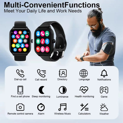 2025 for XIAOMI Smartwatch Custom Dial Bluetooth Answer Calls Reloj Watches for Man Women Fitness Tracking Monitor Smart Watch Allinoneshop-24