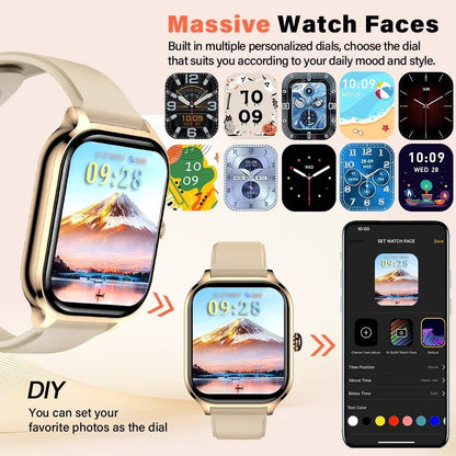 2025 New 2.01 Inch Smart Watch Man Woman Gift Full Touch Screen Sports Fitness Watch BT Call Digital Smart Watch Fashion Ladies Allinoneshop-24