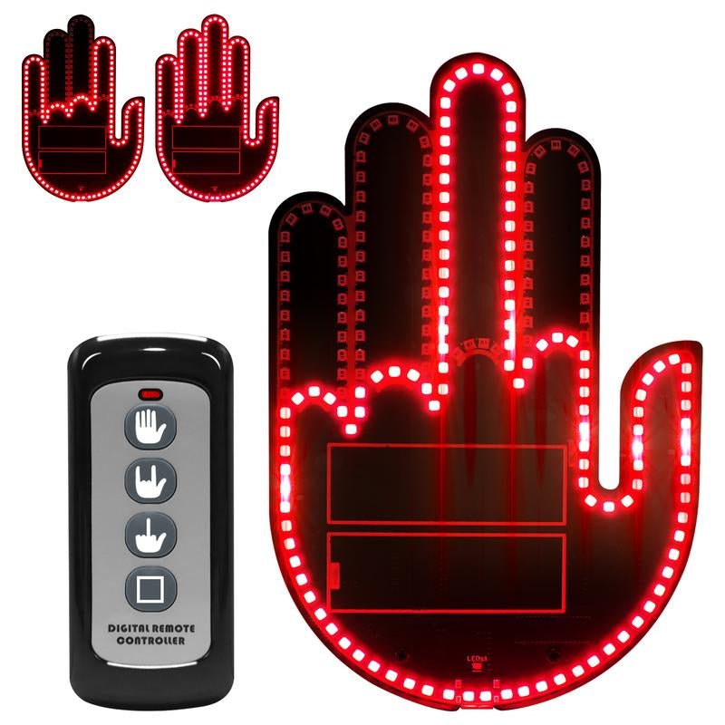2025 New Car Gesture Lights with 3 Modes, Remote Control Car Kit, Rechargeable LED Rear Window Decoration for Expressing Emotions,Ambient Lighting Kit,Ambient Linghting Allinoneshop-24