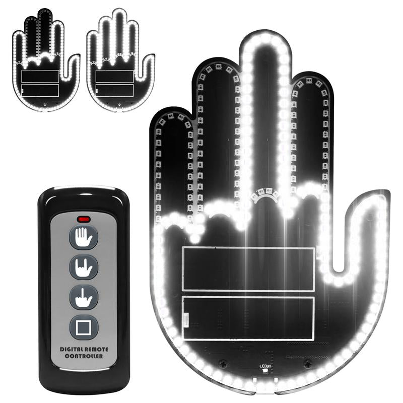 2025 New Car Gesture Lights with 3 Modes, Remote Control Car Kit, Rechargeable LED Rear Window Decoration for Expressing Emotions,Ambient Lighting Kit,Ambient Linghting Allinoneshop-24