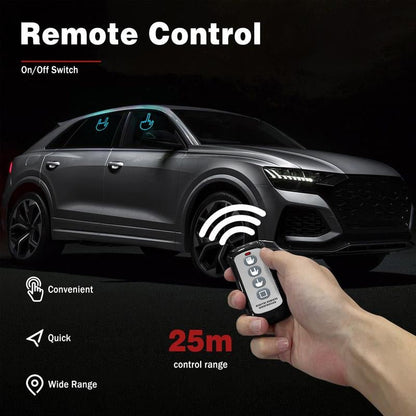 2025 New Car Gesture Lights with 3 Modes, Remote Control Car Kit, Rechargeable LED Rear Window Decoration for Expressing Emotions,Ambient Lighting Kit,Ambient Linghting Allinoneshop-24