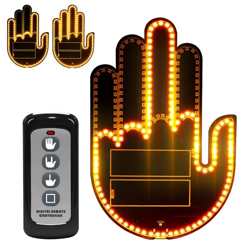2025 New Car Gesture Lights with 3 Modes, Remote Control Car Kit, Rechargeable LED Rear Window Decoration for Expressing Emotions,Ambient Lighting Kit,Ambient Linghting Allinoneshop-24