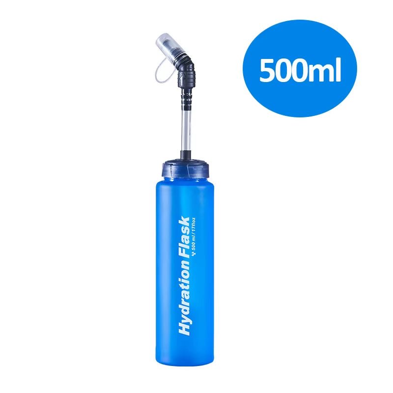 250Ml 500Ml 750Ml TPU Soft Flask Water Bottle Ultralight Folding Collapsible Water Bottle Running Hydration Pack Waist Bag Vest Allinoneshop-24