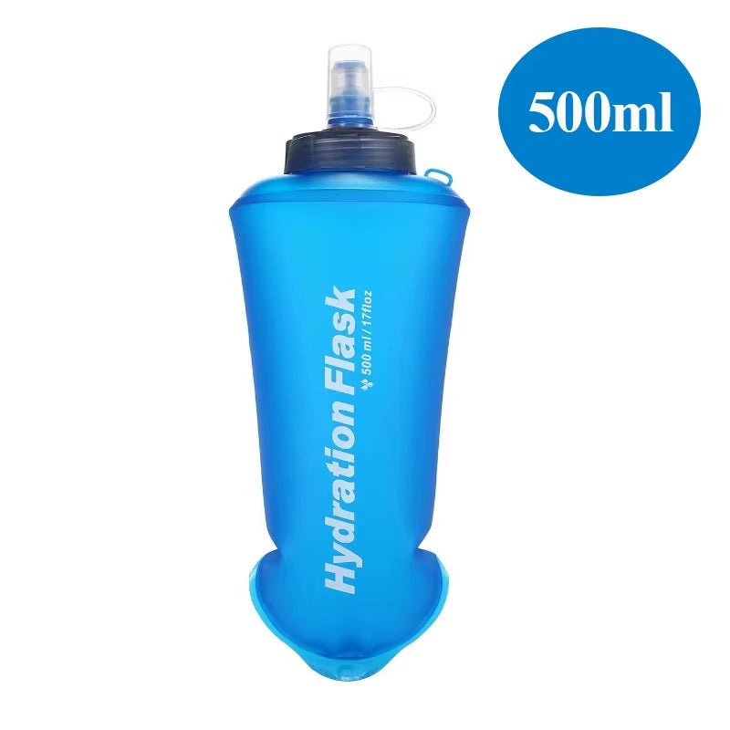 250Ml 500Ml 750Ml TPU Soft Flask Water Bottle Ultralight Folding Collapsible Water Bottle Running Hydration Pack Waist Bag Vest Allinoneshop-24