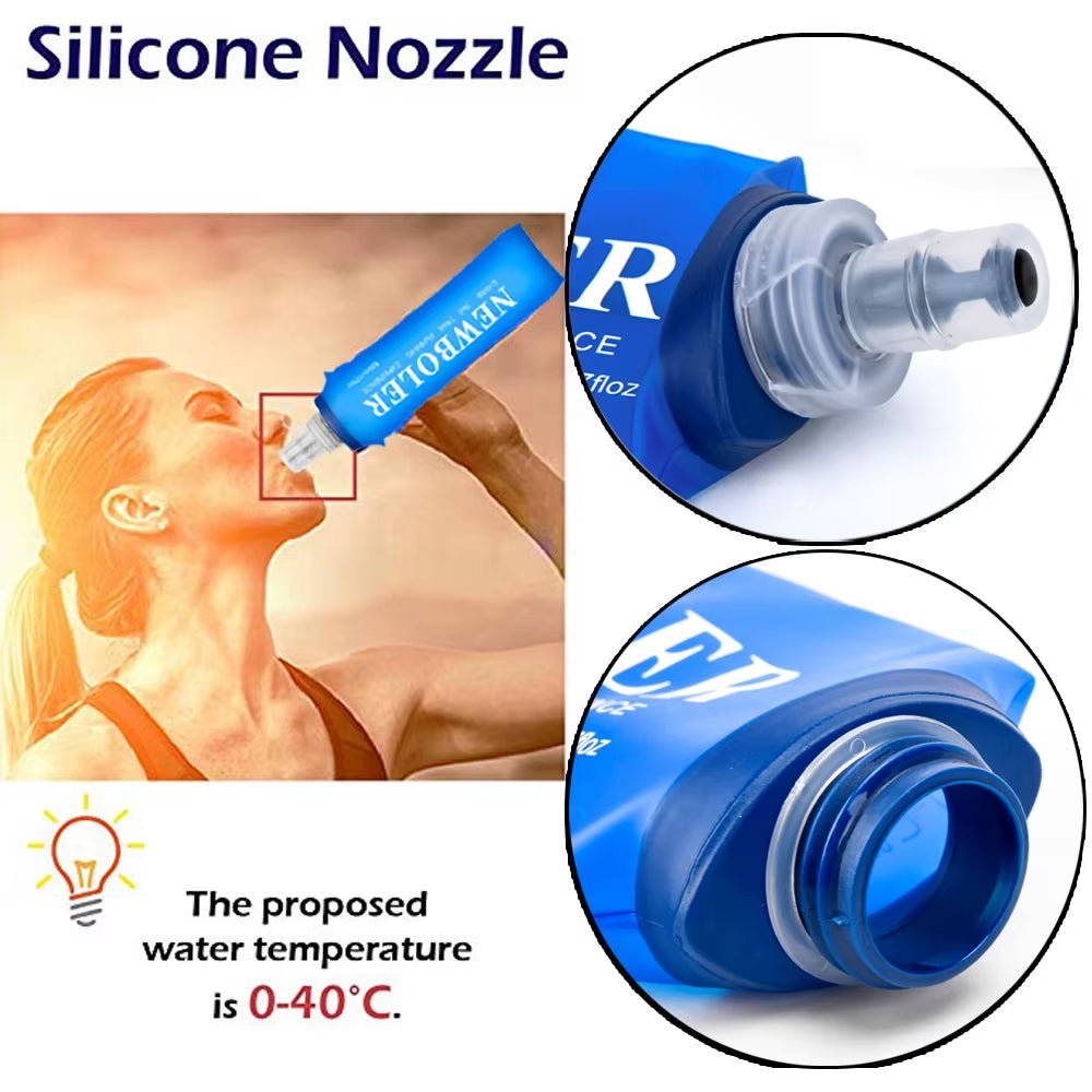 250Ml 500Ml Soft Water Bottle Folding Collapsible TPU Soft Flask for Running Hydration Ack Waist Bag Vest SD09 SD10 Allinoneshop-24