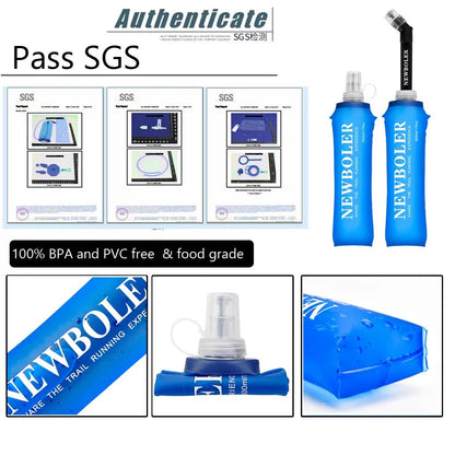 250Ml 500Ml Soft Water Bottle Folding Collapsible TPU Soft Flask for Running Hydration Ack Waist Bag Vest SD09 SD10 Allinoneshop-24