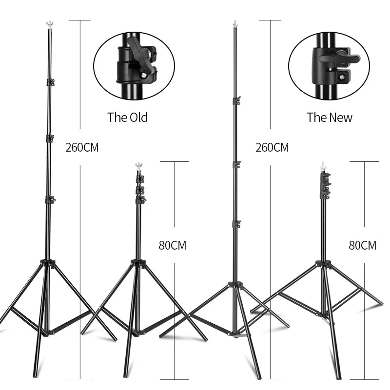 2.6X3M/8.5X10Ft Photo Video Studio Backdrop Background Stand, Adjustable Telescopic Background Support System with Carry Bag Allinoneshop-24