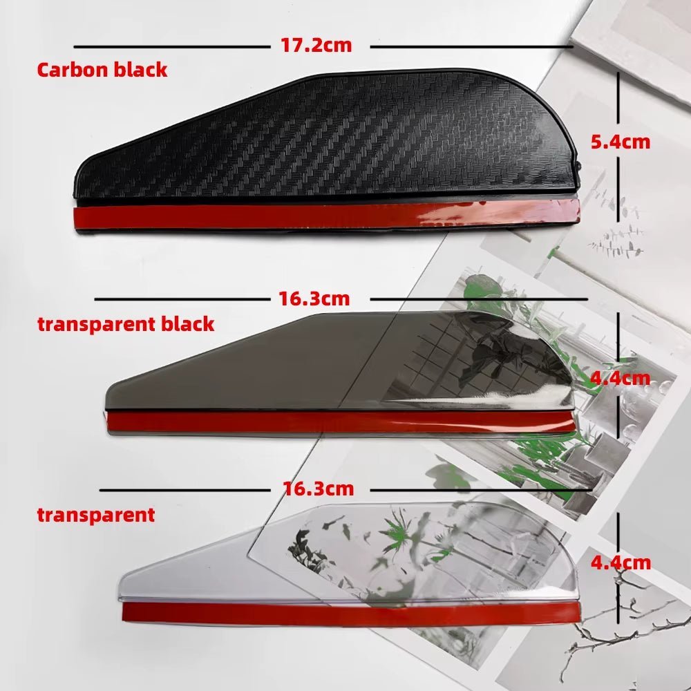 2PCS Car Rearview Mirror Rain Eyebrow Carbon Fiber Sun Visor Shade Cover Protector Clear Vision for Rain Car Mirror Accessories Allinoneshop-24
