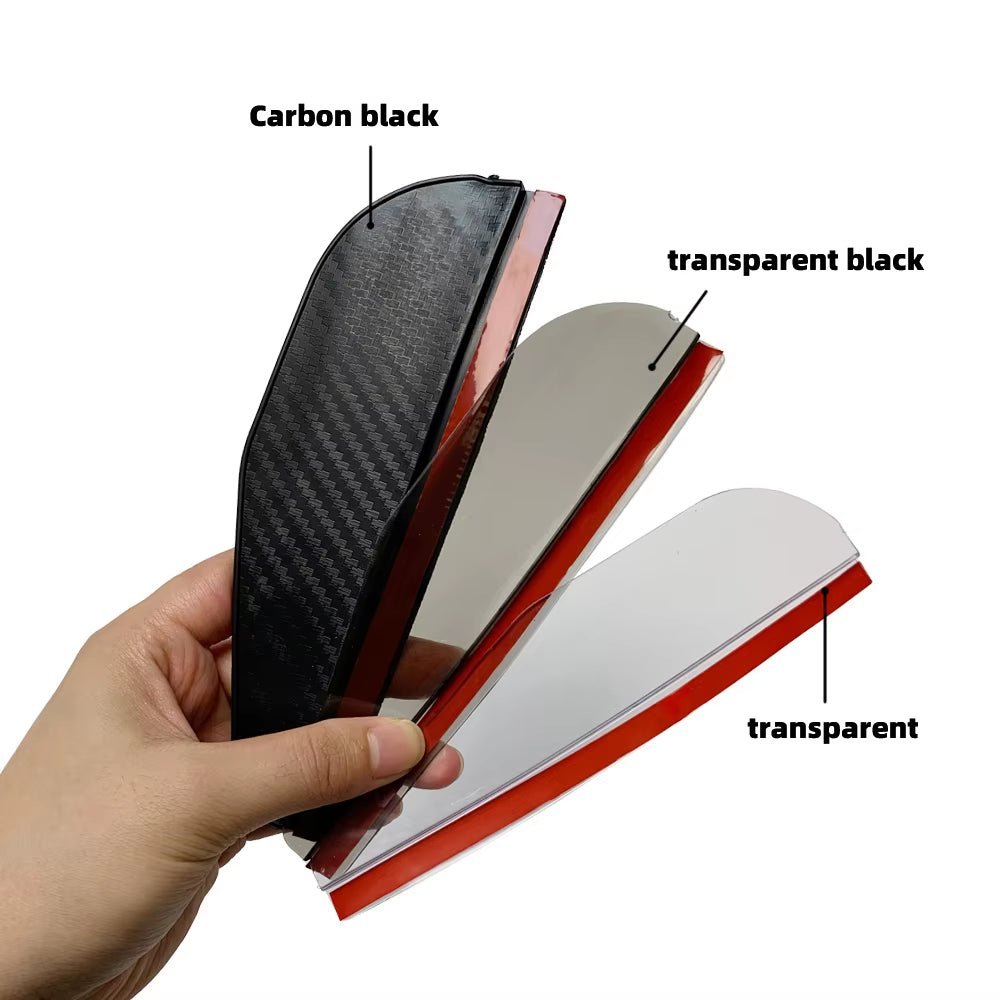 2PCS Car Rearview Mirror Rain Eyebrow Carbon Fiber Sun Visor Shade Cover Protector Clear Vision for Rain Car Mirror Accessories Allinoneshop-24