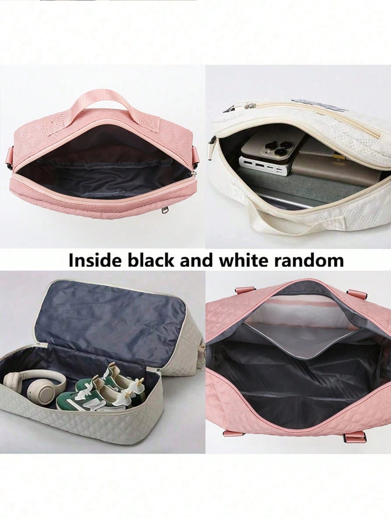 2PCS Large Capacity Travel Duffel Bag, Wet and Dry Separation Fitness Bag, Weekend Overnight Shoulder Bag, Hospital Necessary Mommy Bag, Travel Bag, Holiday Bag, Weekend Bag, Overnight Bag, with a Pull Bar Bag, with Shoe Storage, Boarding Bag, Cosmetics S Allinoneshop-24