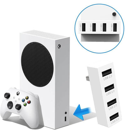 4 Ports USB Hub 2.0 for Xbox Series X/S, High Speed USB Hub Splitter Expansion Console,Usb Expander for Laptop, Flash Drive,Hdd Allinoneshop-24