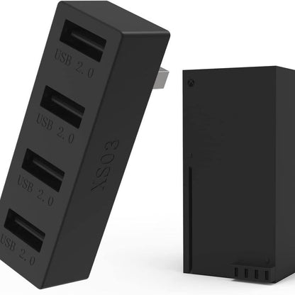 4 Ports USB Hub 2.0 for Xbox Series X/S, High Speed USB Hub Splitter Expansion Console,Usb Expander for Laptop, Flash Drive,Hdd Allinoneshop-24