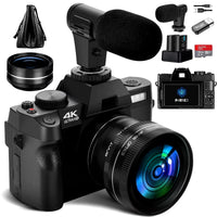 4K Digital Camera 48MP Vlogging Camera for with 180° Flip Screen 16X Digital Zoom Video Camera Camcorder Allinoneshop-24