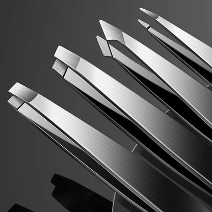 4Pcs Set Professional Tweezers Set Perfect for Eyebrow Hair Removal Splinter Very Effortless and Relaxed to Remove Allinoneshop-24